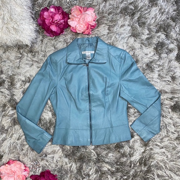 Studio JPR Leather Jacket Women size M - Picture 2 of 9